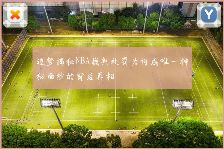 追梦揭秘NBA裁判处罚为何成唯一神秘面纱的背后真相