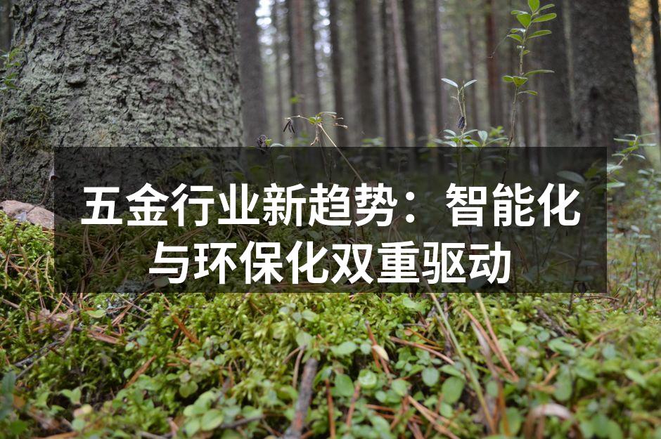 智能制造助力五金行业升级